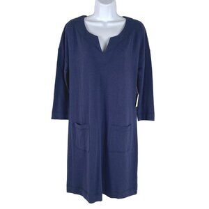 Lilly Pulitzer UPF 50+ Joyce Dress Small True Navy Blue‎ V-Neck NWT DR-1418